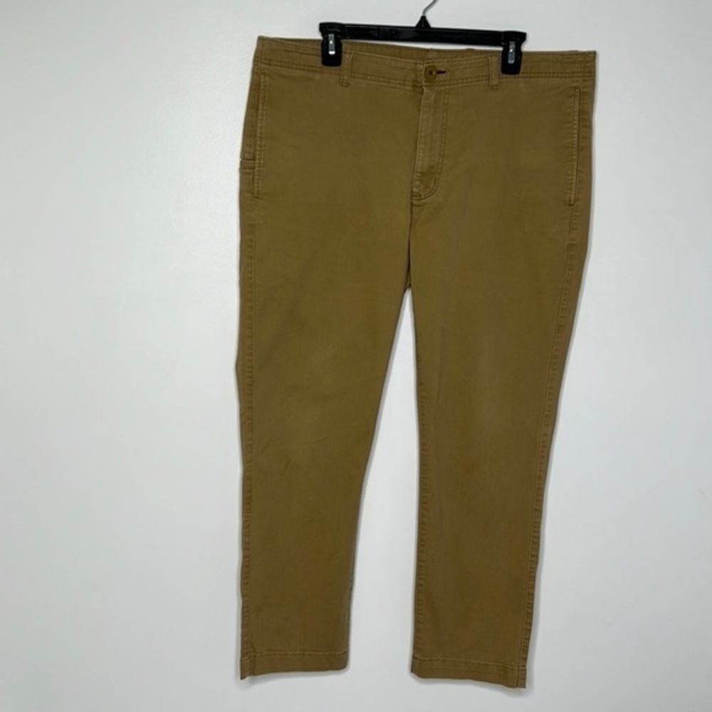 ROWM tan Twill 5-Pocket Flat Front Pants, size 38 x 30